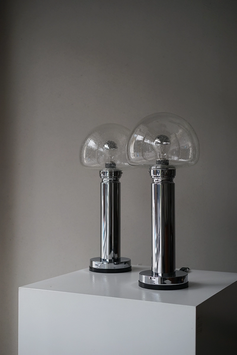 Doria Leuchten ドリア・ロイヒテン 社 ヴィンテージ モダン ガラス照明 スタンドランプ